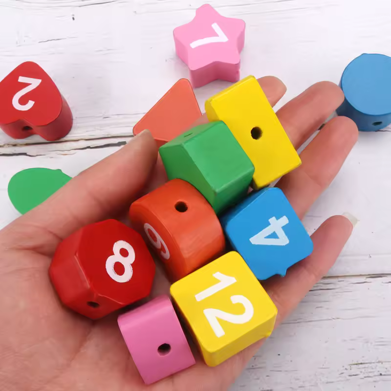 Wooden Educational Number Clock