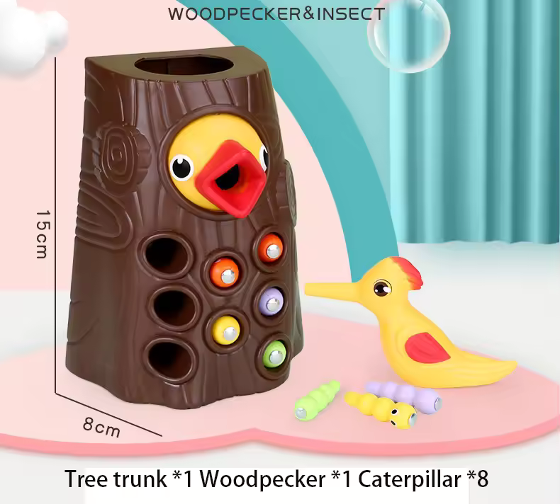 Woodpecker Catching Educational Toy